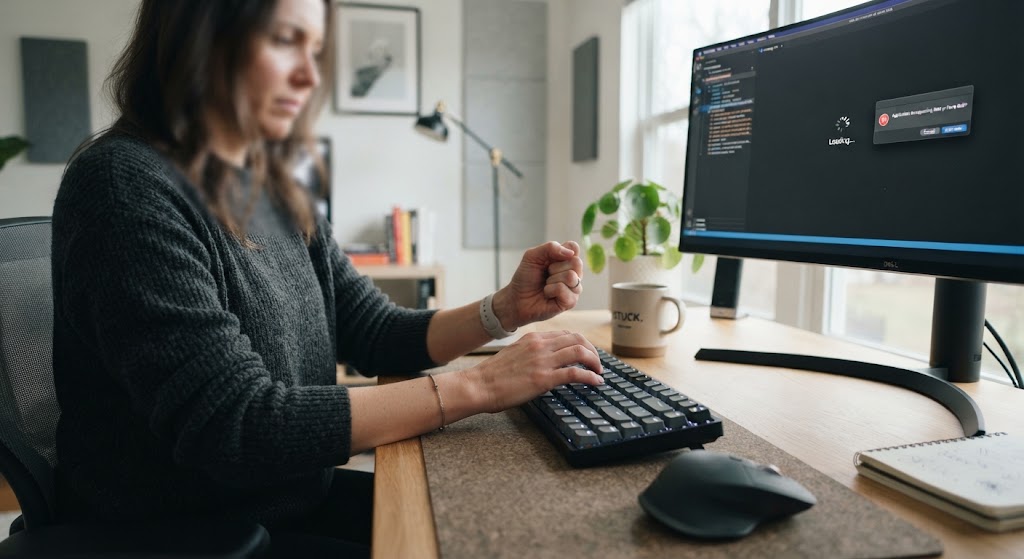 O que fazer quando o teclado travou no meio da digitação